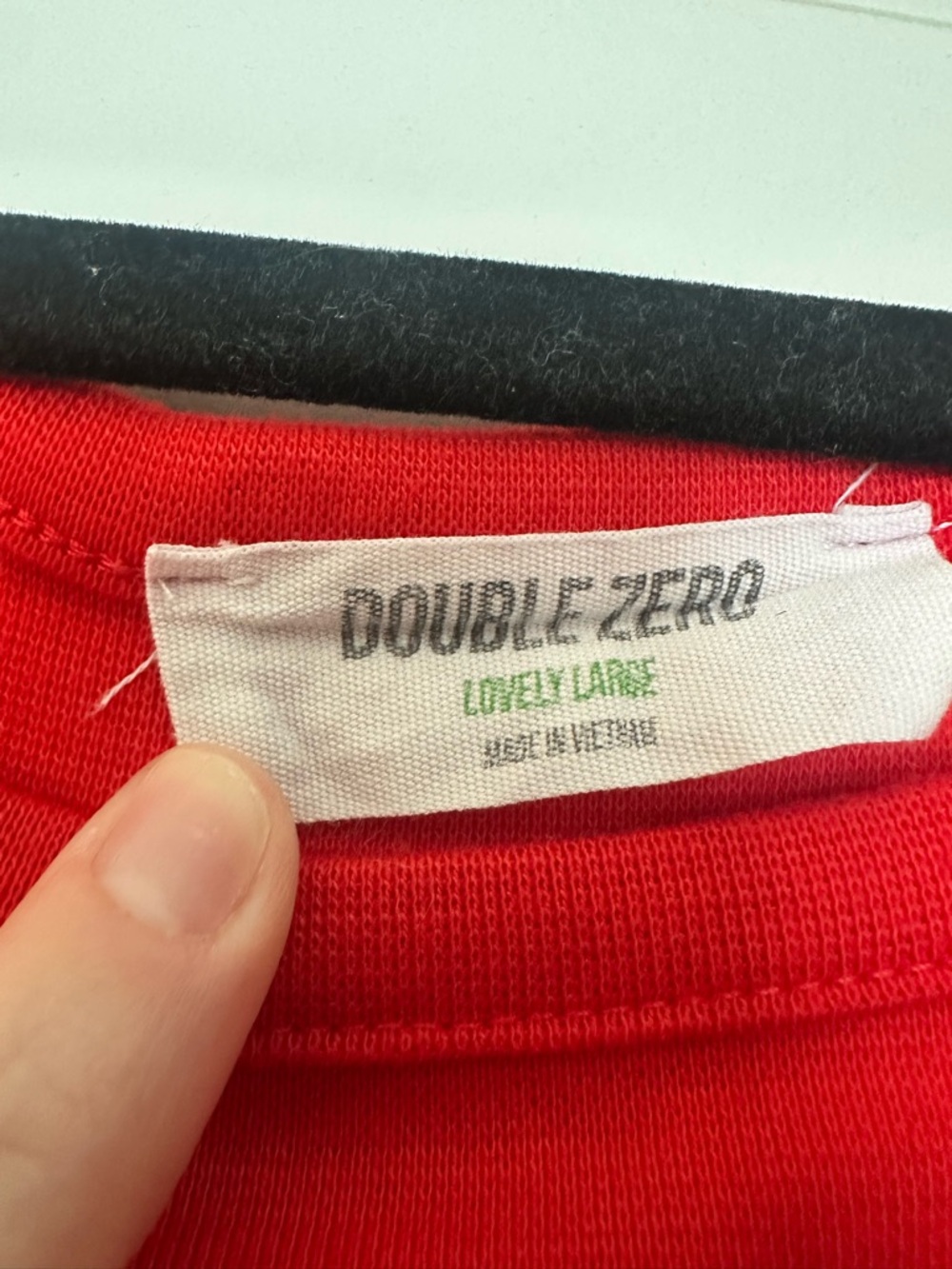 Double Zero Bright Red Ribbed High-Neck Tank - Picture 2 of 2
